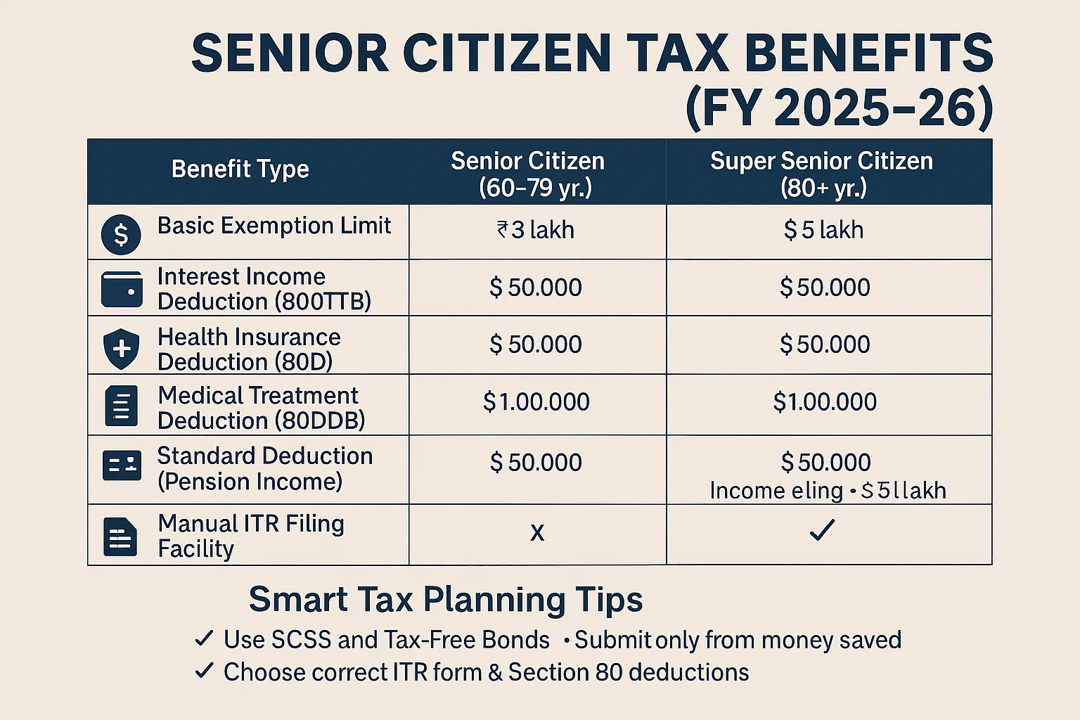 senior citizen tax India