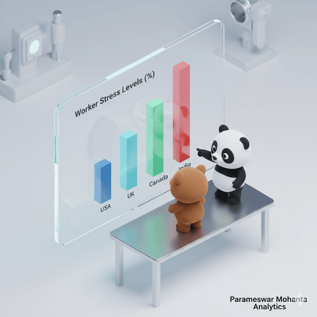 Economic Impact of Workplace Stress 2026 Global Industrial Stress Levels Chart 2026 - USA UK Canada India Productivity Data