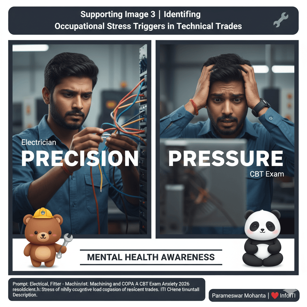 Identifying Occupational Stress in Technical ITI Trades Trade Specific Stress Triggers - Electrician Fitter Machinist and COPA CBT Exam Anxiety 2026